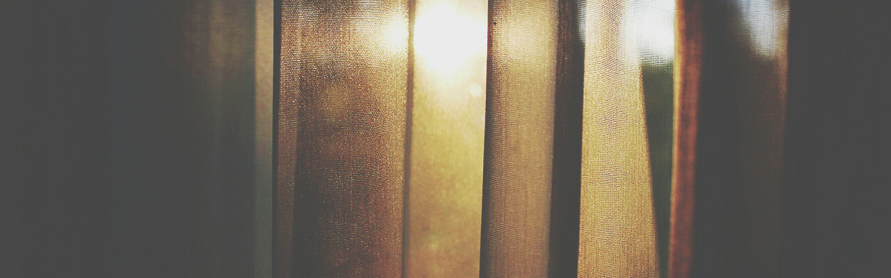 Daylight through curtain