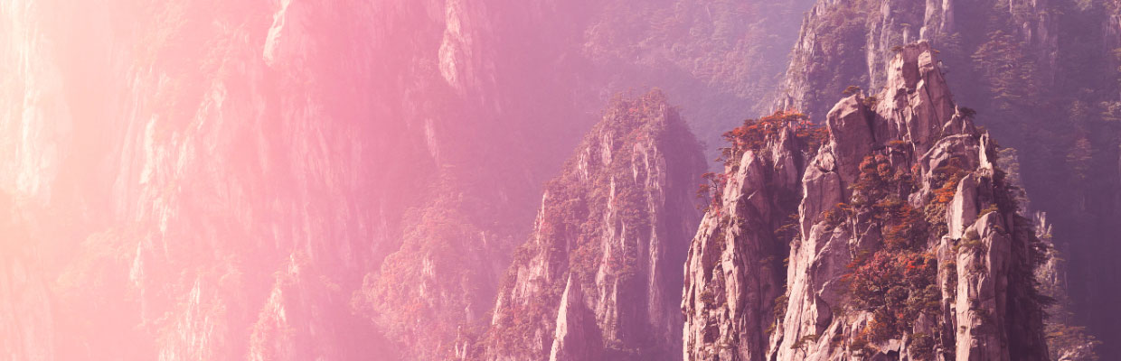 Huangshan Mountain Cliff in China