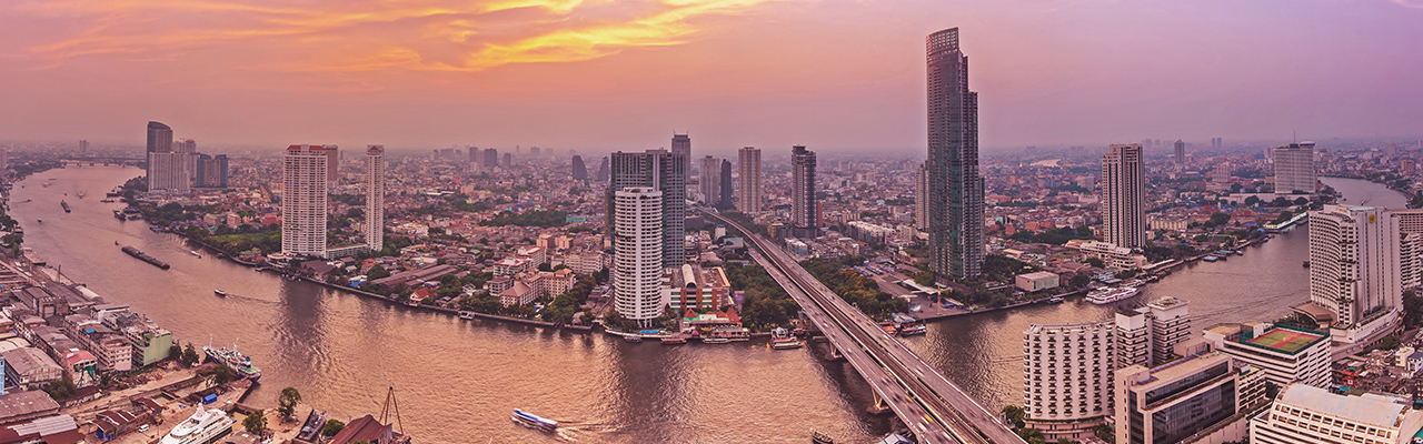 Chao Phraya River at Bangkok Thailand