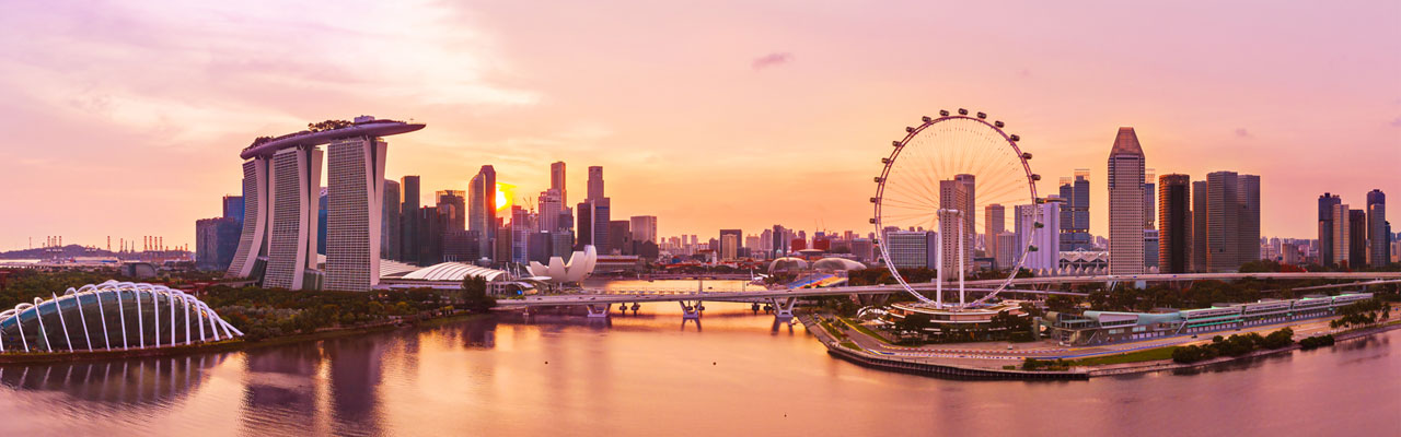 Singapore river in Southeast Asia