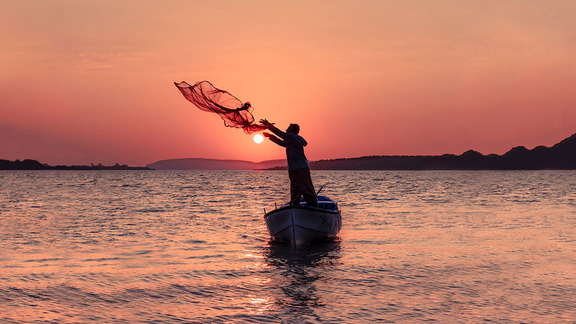 Man Fishing