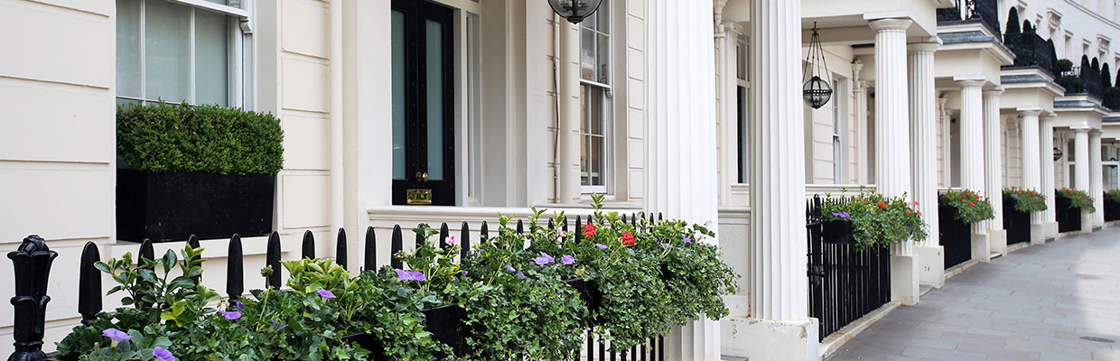 Image of white houses